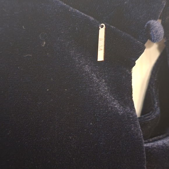MISA Los Angeles Blue Velvet Bodysuit NWT MSRP $370 Long Sleeve Mock neck - Picture 7 of 9